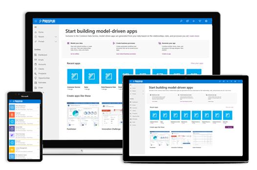 Dashboard of Prospur's Business acceleration platform